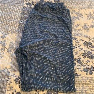 Blue Dots print Tall & Curvy LulaRoe Leggings